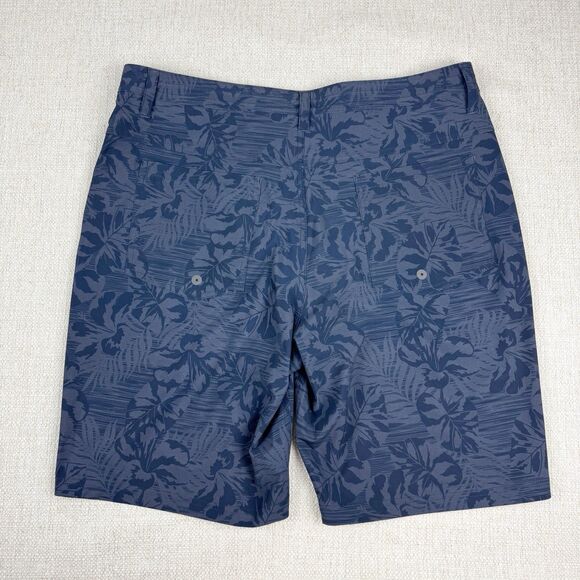 SAXX Shorts Mens 34 Land To Sand 2N1 Lined Ballpark Pouch Drawstring Blue Floral - Picture 5 of 12